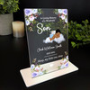 Son Dark Skin Sleeping Baby Boy Memorial Keepsake Gift Personalised Gift Plaque