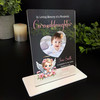 Granddaughter Baby Angel Heart Photo Memorial Keepsake Gift Personalised Plaque