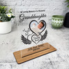 Granddaughter Heart Wings Photo Memorial Keepsake Gift Personalised Gift Plaque