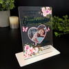 Great Granddaughter Pink Heart Photo Memorial Keepsake Gift Personalised Plaque