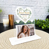 Memorial Keepsake Gift Angel Heart Floral Frame Photo Personalised Gift Plaque