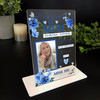 Mum Female Blue Flower Memorial Keepsake Gift Personalised Gift Acrylic Plaque