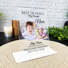 Niece Pink Sleeping Bear Photo Memorial Keepsake Gift Personalised Gift Plaque