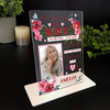 Wife Female Red Flower Memorial Keepsake Gift Personalised Gift Acrylic Plaque