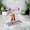 Great Granddaughter Her Pink Flower Memorial Keepsake Gift Personalised Plaque