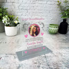 Great Granddaughter Memorial Keepsake Gift Pink Photo Rose Personalised Plaque