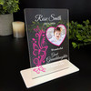 Great Granddaughter Pink Butterflies Heart Photo Memorial Keepsake Gift Plaque