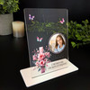 Great Granddaughter Pink Cross Memorial Keepsake Gift Personalised Gift Plaque