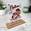 13th Birthday Gift Red White Sneakers Custom Personalised Gift Acrylic Plaque
