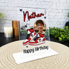 13th Birthday Gift Red White Sneakers Custom Personalised Gift Acrylic Plaque