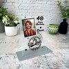 40th Birthday Gift The Old Balls Stamp Photo Personalised Gift Acrylic Plaque