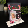 Mum Female Red Flower Memorial Keepsake Gift Personalised Gift Acrylic Plaque