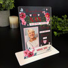 Nan Female Red Flower Memorial Keepsake Gift Personalised Gift Acrylic Plaque