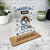 16th Birthday Gift Blue Doodle Photo Custom Personalised Gift Acrylic Plaque 16th Birthday Gift Blue Doodle Photo Custom Personalised Gift Acrylic Plaque