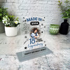 16th Birthday Gift Blue Doodle Photo Custom Personalised Gift Acrylic Plaque 16th Birthday Gift Blue Doodle Photo Custom Personalised Gift Acrylic Plaque