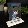 16th Birthday Gift Blue Doodle Photo Custom Personalised Gift Acrylic Plaque 16th Birthday Gift Blue Doodle Photo Custom Personalised Gift Acrylic Plaque