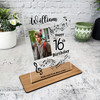 16th Birthday Gift Music Notes Photo Custom Personalised Gift Acrylic Plaque