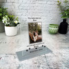 Dog Memorial Keepsake Gift Paw Prints Photo Personalised Gift Acrylic Plaque