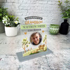 Grandson Memorial Keepsake Gift Bench Photo Personalised Gift Acrylic Plaque