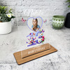 13th Birthday Gift Purple Butterflies Heart Photo Personalised Gift Plaque