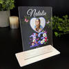 13th Birthday Gift Purple Butterflies Heart Photo Personalised Gift Plaque
