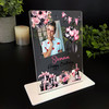 90th Birthday Gift For Her Champagne Photo Custom Personalised Gift Plaque