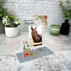 Horse Memorial Keepsake Gift Floral Photo Personalised Gift Acrylic Plaque