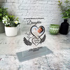 Daughter Heart Wings Photo Memorial Keepsake Gift Personalised Gift Plaque