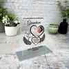 Grandson Heart Wings Photo Memorial Keepsake Gift Personalised Gift Plaque