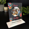 Floral Photo Leaving Gift Custom Personalised New Job Gift Acrylic Plaque