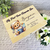 Teddy Bear With Book My First Year Kids Personalised Wooden Memory Keepsake Box