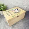 Floral Butterfly Stork New Baby Personalised Storage Wooden Memory Keepsake Box