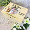 Teddy Bear Babies First Year Personalised Storage Wooden Memory Keepsake Box