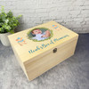 New Baby Boy Memories Photo Teddy Personalised Wooden Memory Keepsake Box