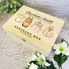 Watercolour Baby Clothes New Baby Personalised Wooden Memory Keepsake Box