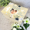 Child Loss Boy Little Angel Blue Photo Memorial Personalised Wooden Keepsake Box