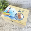 Loving Memory Dad Lighthouse Sea Photo Memorial Personalised Wooden Keepsake Box