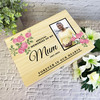 Memories Of Mum Pink Roses Photo Frame Memorial Personalised Wooden Keepsake Box