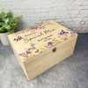 Pink Floral Birds Special Mum Memories Memorial Personalised Wooden Keepsake Box