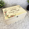 Wonderful Mother Memories Vintage Rose Memorial Personalised Wooden Keepsake Box