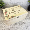 Wonderful Nanna Memories Vintage Roses Memorial Personalised Wooden Keepsake Box