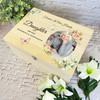 Butterfly Photo Loving Memory Daughter Personalised Wooden Memorial Keepsake Box