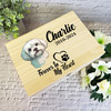 Maltese Dog Paw Print Heart Pet Memorial Personalised Wooden Memory Keepsake Box