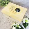 Baby Loss Premature Yellow Photo Scan Memorial Personalised Wooden Keepsake Box