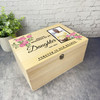 Memories Of Daughter Rose Photo Frame Memorial Personalised Wooden Keepsake Box