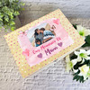 Our Memories Of Mum Pink Photo Memorial Personalised Wooden Memory Keepsake Box