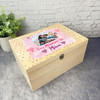 Our Memories Of Mum Pink Photo Memorial Personalised Wooden Memory Keepsake Box