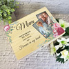 Mum Pink Floral Photos Memorial Personalised Storage Wooden Memory Keepsake Box