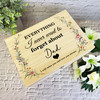 Dad Memories Miss You Vintage Floral Memorial Personalised Wooden Keepsake Box