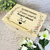 Dad Memories Miss You Vintage Floral Memorial Personalised Wooden Keepsake Box